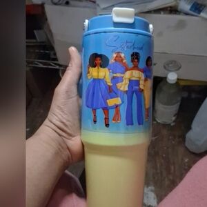 Sisterhood Blue and Yellow Tumbler